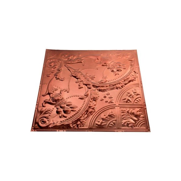 Acoustic Ceiling Products Great Lakes Tin Saginaw 2' X 2' Lay-in Tin Ceiling Tile in Penny Vein - Y53-05 - main